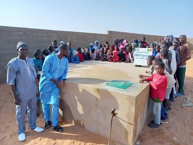 Système d'arrivée d'eau au robinet installé avec l'aide de l'association